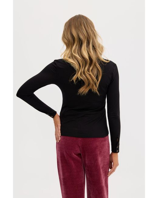 Why Mary Blue Simona Fitted Bamboo Long Sleeve Shirt