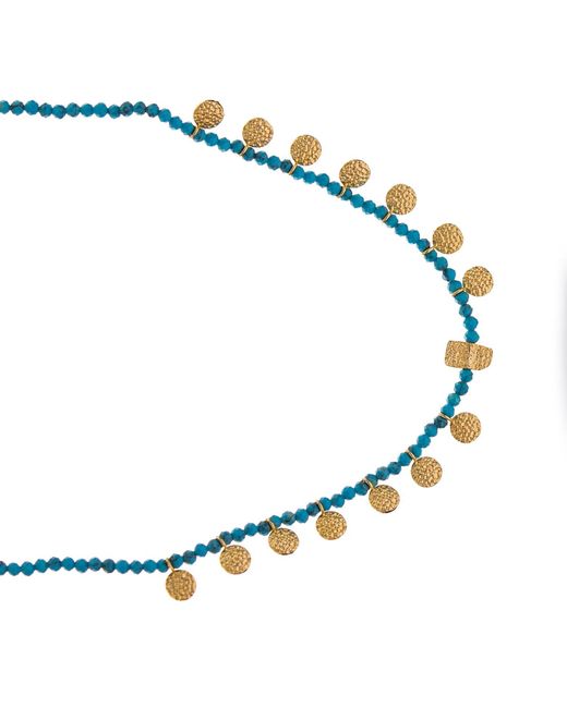 Ebru Jewelry Metallic Bohemian Coin Charm Choker Necklace