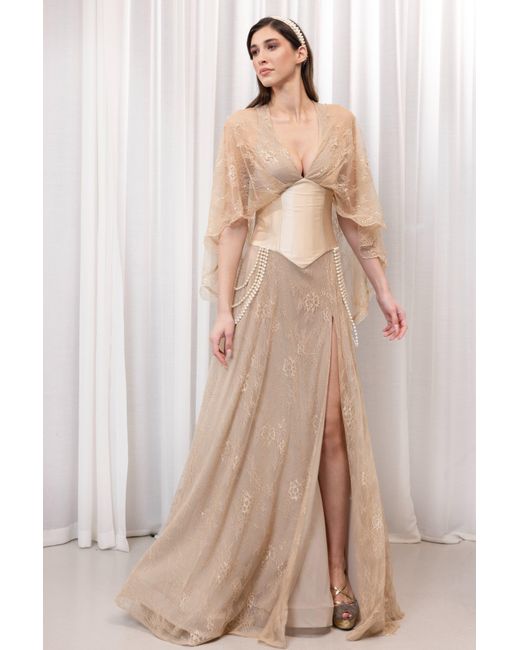 Tuba Ergin Natural Neutrals Belle Maxi Dress