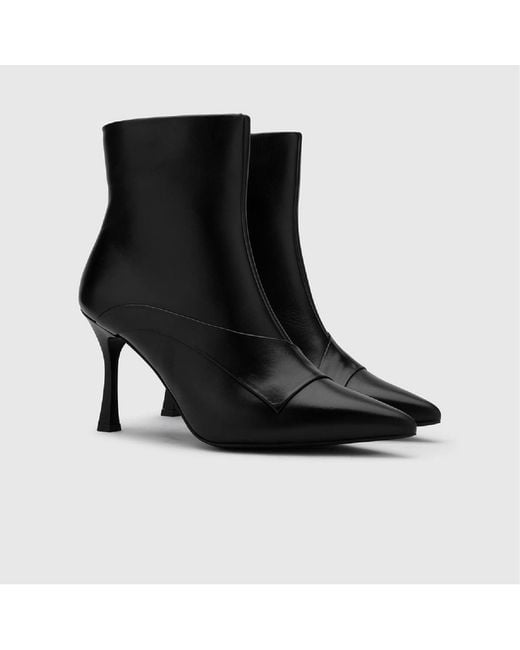 Ilvi Black Antti Leather Heeled Boot
