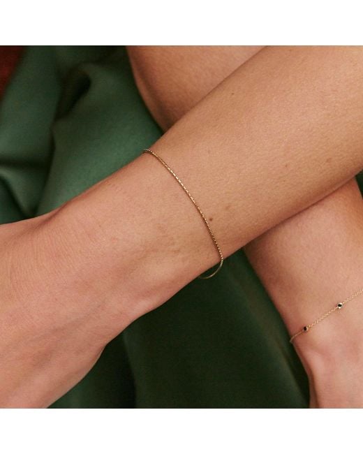 Zohreh Metallic Anaconda Chain Bracelet 9K