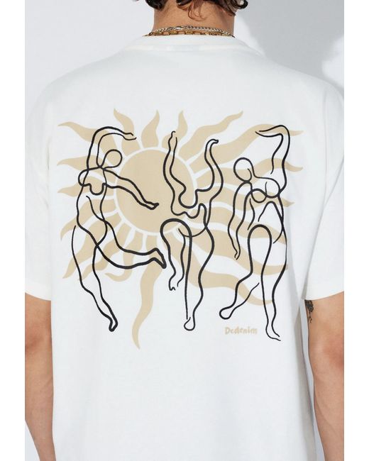 Dr. Denim White Trooper Tee for men