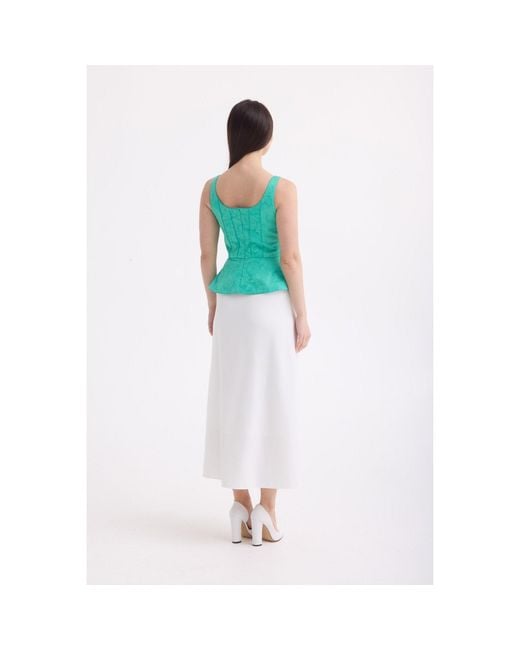 Georgette Green Emerald Corset Top