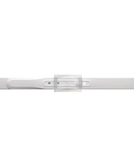 Tie-Ups White Belt – Solid for men