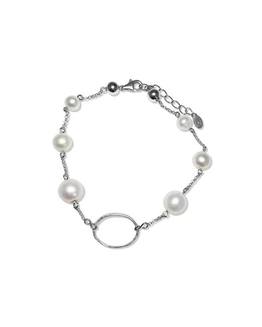FV Jewellery Metallic La Pierre Fresh Water Pearl Bracelet