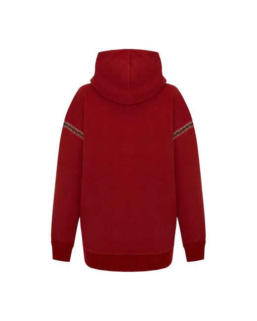 Pcfg Red Zip Up Hoodie for men