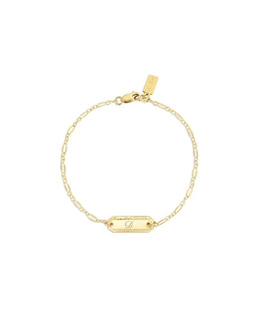 SET & STONES Metallic Cora Initial Bracelet