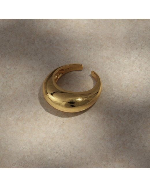 Lait & Lune Metallic Vortex Dome Ring