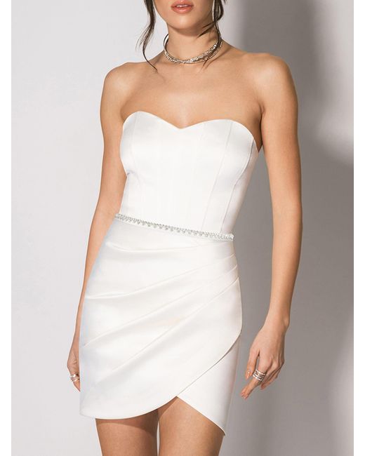 Tia Dorraine White A Touch Of Glamour Mini Dress