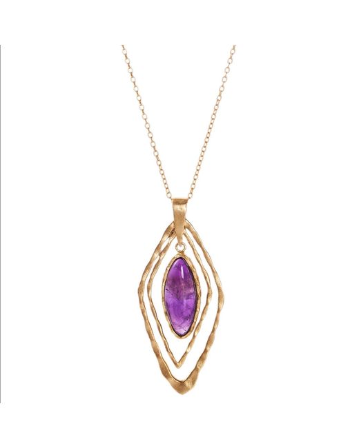 Christina Greene Metallic Deco Geo Necklace