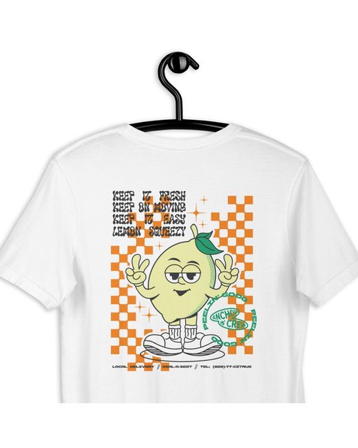 Anchor and Crew White Lemon Fresh Dial-A-Local Organic Cotton T-Shirt