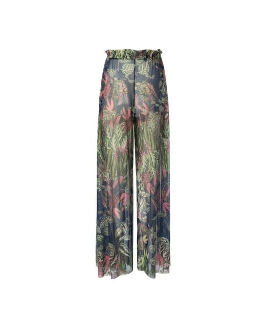Rodasoleil Smart Swimwear Gray Tan-Through Mesh Lightweight Beach Pants Botanicum