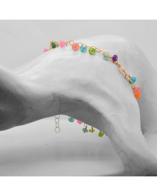 Lori Kaplan Design Metallic Opal Charm Bracelet