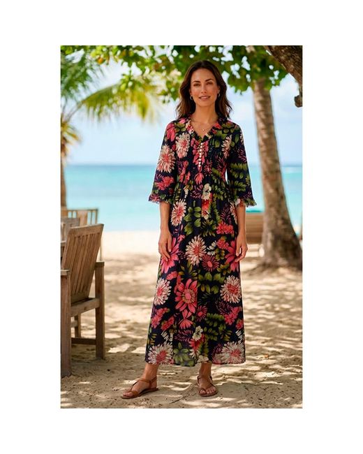 At Last Red Cotton Annabel Maxi Dress