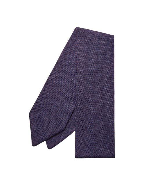 SEREN LONDON Purple Merino Wool & Rpet Eco Scarf for men