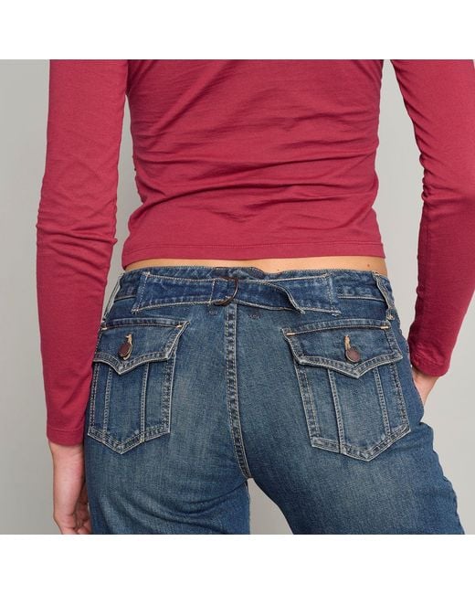 Love and Nostalgia Blue Buckle-Up Bob Jean