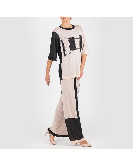 Maison Bogomil Black Two-Colour, Knitted Blouse