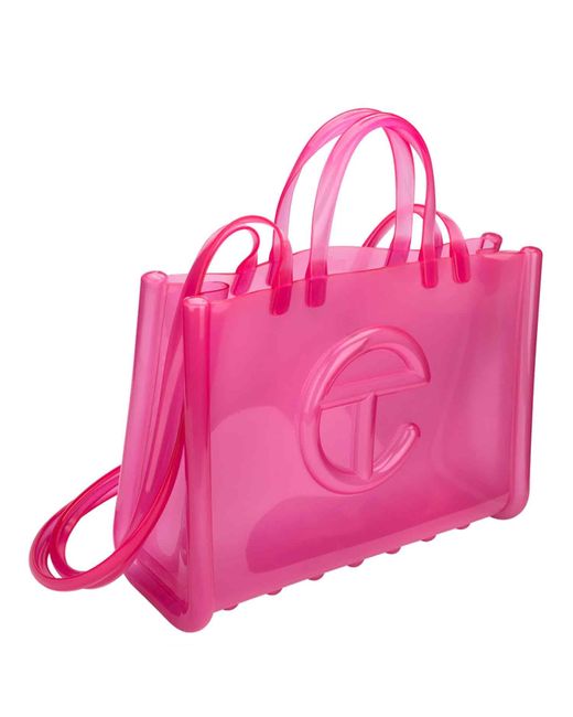 Melissa Pink Large Jelly Shopper Ii X Telfar