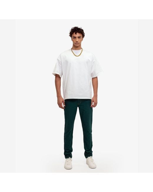 PLACE OF ELMS Green Quartz Denim Pants for men