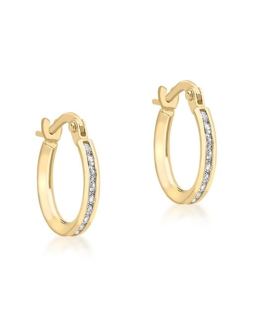Posh Totty Designs Metallic Slim Gold huggie Earrings