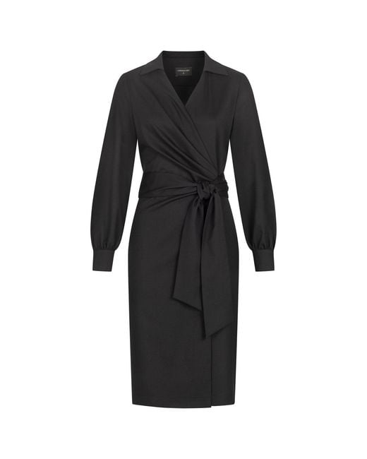 Marianna Déri Black Wrap Dress
