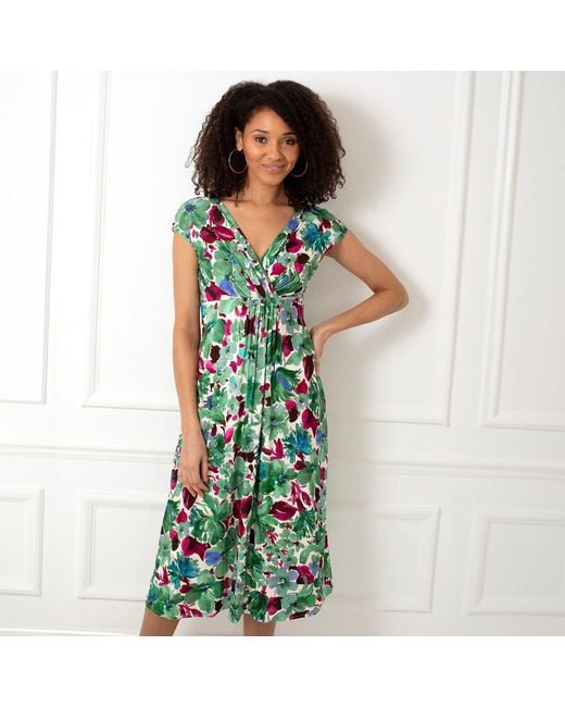 Alie Street London Green Sara Midi Dress