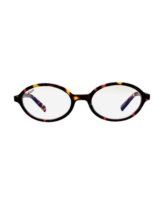 Reality Eyewear Brown The Bessette Blu Light