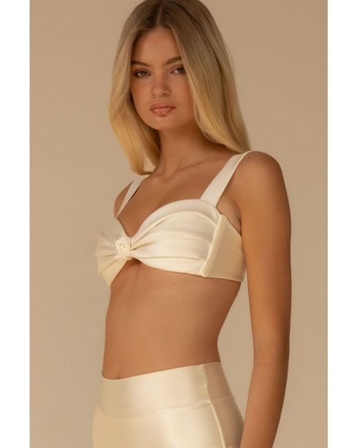 Montce Natural Neutrals Cream Silkie Hayden Bikini Top