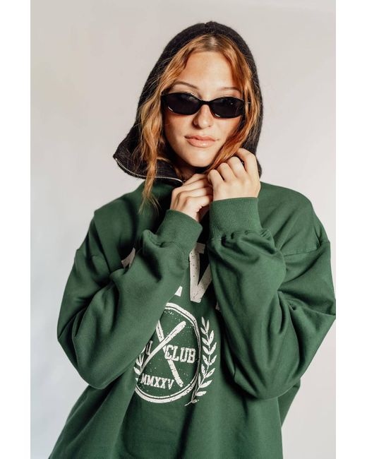 Rave on Trend Green Oversized Rave