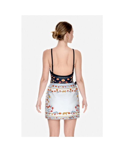 Jessie Zhao New York Black Swim Cover Up Skirt-Night Imagination