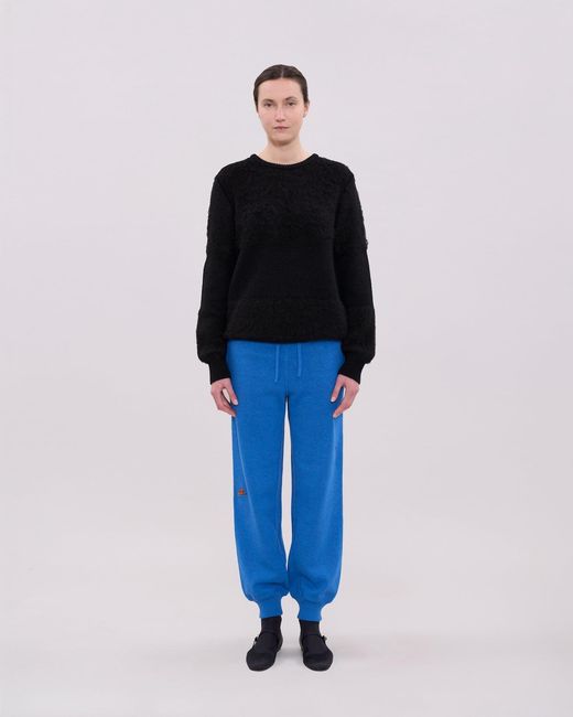 La Granni Blue Knitted Gato Trousers