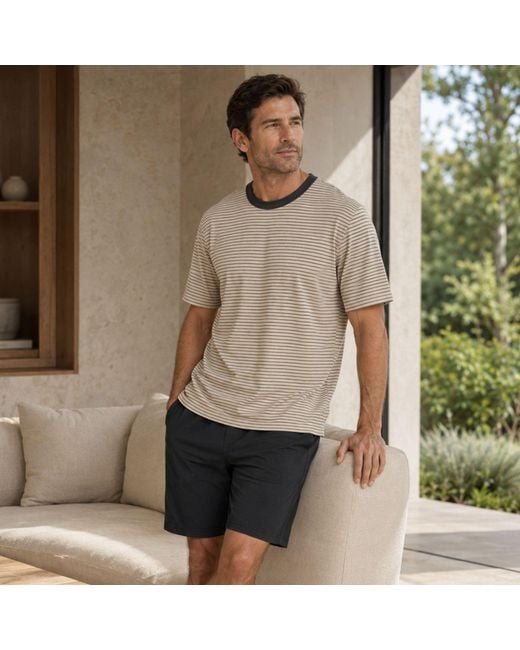 Zd - Zero Defects Brown Short Pyjamas Modal Suihei for men