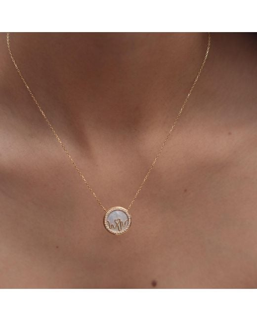 BLOOMTINE | Earth Angel HQ Metallic Loves Frequency Sterling & Mother Of Pearl Heart Necklace