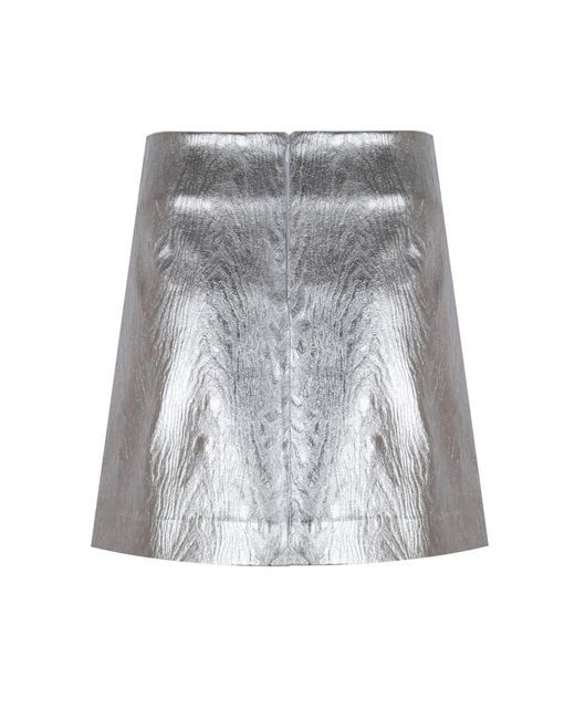 Mirimalist Metallic Trace Mini Skirt