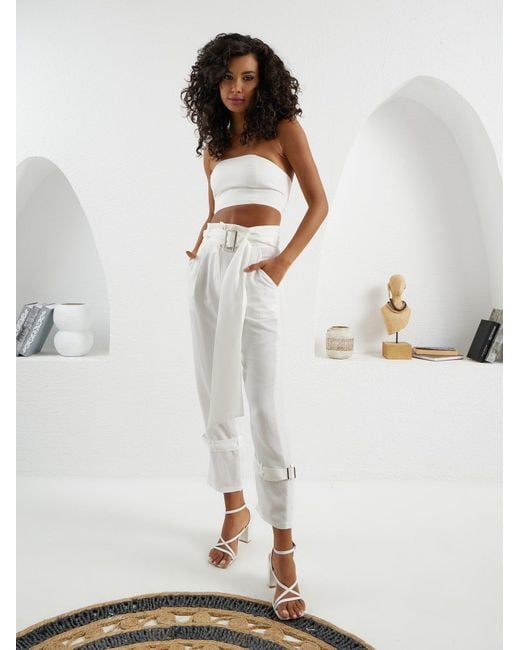 Lumina Eligma White Matador Pants