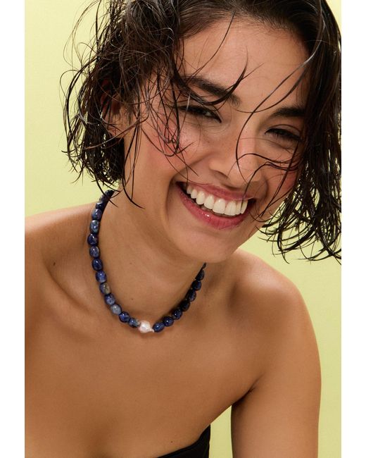 Lavani Jewels Blue Necklace Nereida