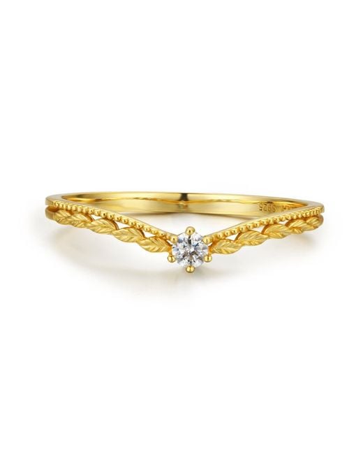 Azura Jewelry New York Yellow Avalon Stacking Band Vermeil
