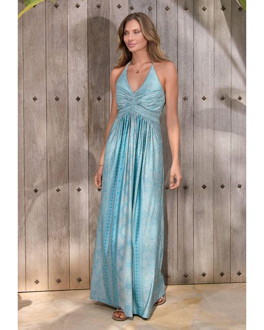 Chic by Lirette Blue Halter Dress Guna