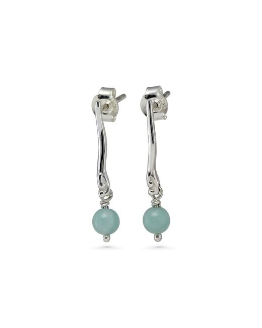 Isla Silver Blue Aventurine Sterling Earrings