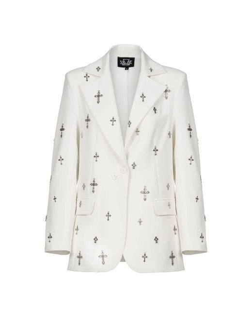 Vazaf White Saint Blazer