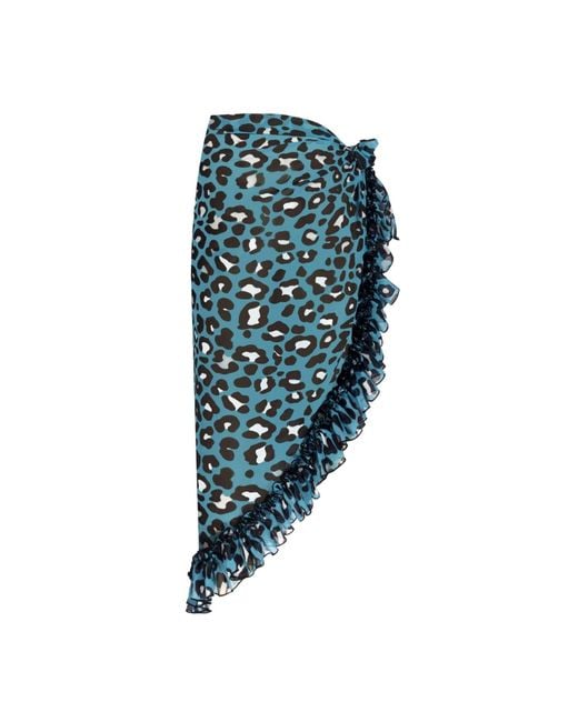 Nur Karaata Blue Lily Long Leo Skirt