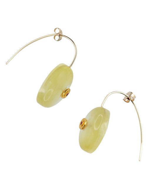 Bombyx House Metallic Lepidolite Tourmaline Drop Earrings