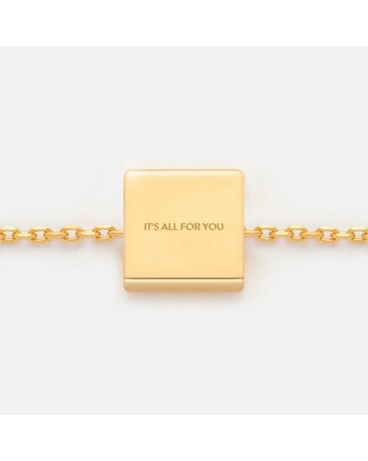 Kouree Metallic 'It's All For You' Necklace Pendant Charm