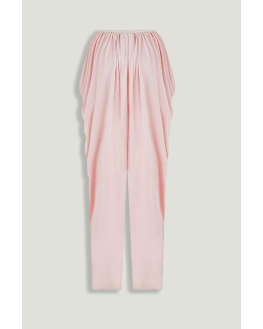 Nocturne Pink Blush Draped Harem Trousers