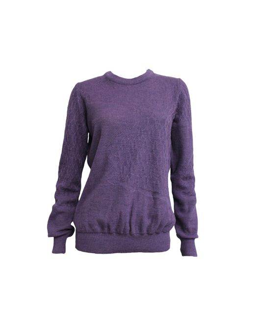Maria Aristidou Purple Ravine Round Neckline Sweater