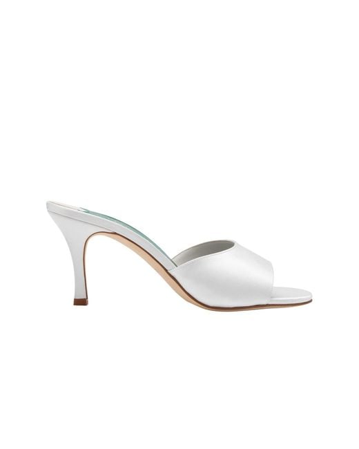 Florrie White Lucia Satin Mule