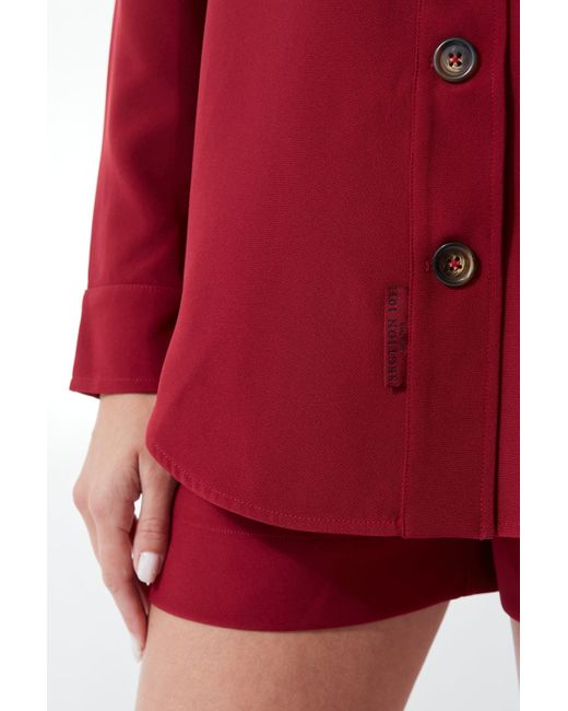 SECTION 101 Red Ellie Shacket