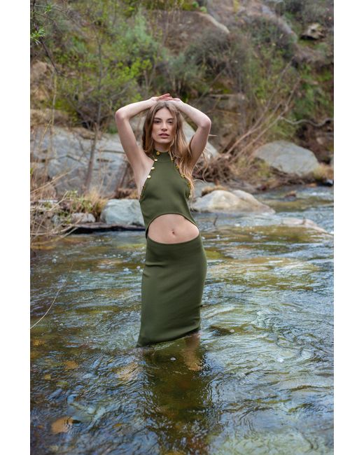 Catnip and Seaweed Green The Dryad Midi Dress