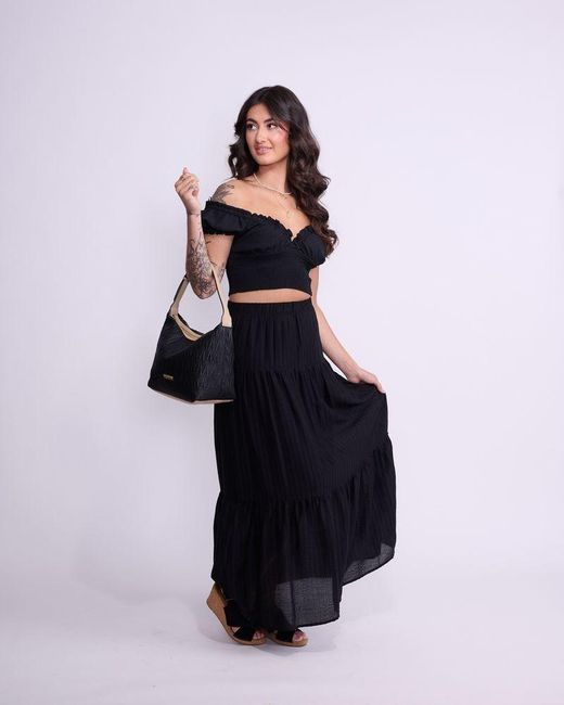 No.49 Handbags Black Dani Hobo Shoulder Bag