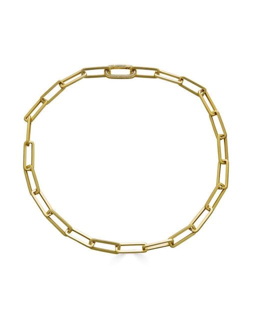Loni Paul Jewelry Metallic Matte Chunky Rectangle Paperclip Necklace